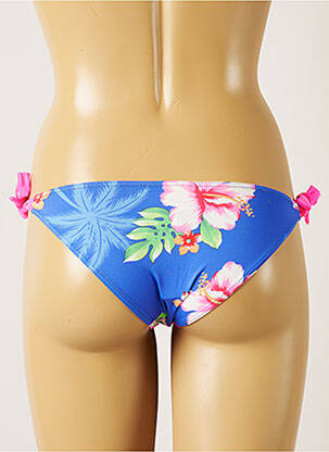 Bas de maillot de bain imprimé tie and dye bikini bleu BANANA MOON femme