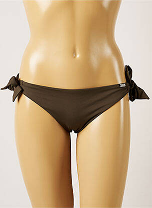 Bas de maillot de bain stretch bikini vert BANANA MOON femme
