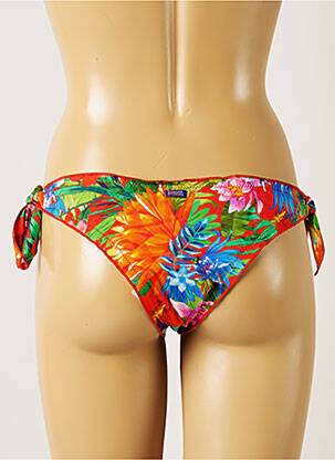 Bas de maillot de bain imprimé fleurs bikini orange BANANA MOON femme