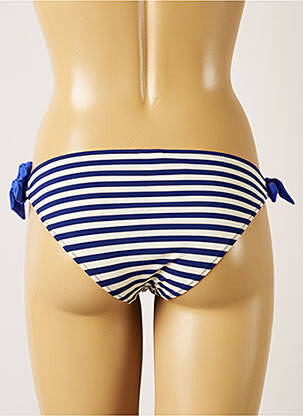 Bas de maillot de bain fermeture liens à nouer bikini bleu BANANA MOON femme
