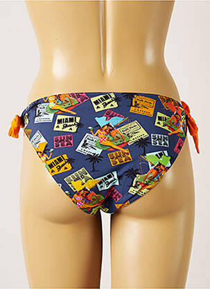 Bas de maillot de bain imprimé fantaisie bikini bleu BANANA MOON femme