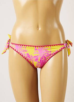 Bas de maillot de bain fermeture liens à nouer bikini rose BANANA MOON femme