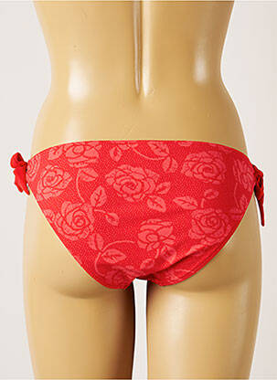 Bas de maillot de bain fermeture liens à nouer bikini rouge BANANA MOON femme