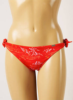 Bas de maillot de bain fermeture liens à nouer bikini rouge BANANA MOON femme