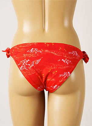 Bas de maillot de bain fermeture liens à nouer bikini rouge BANANA MOON femme