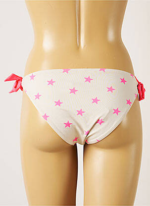 Bas de maillot de bain imprimé fantaisie bikini beige BANANA MOON femme