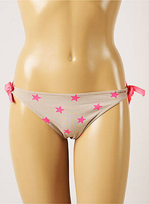 Bas de maillot de bain imprimé fantaisie bikini gris BANANA MOON femme