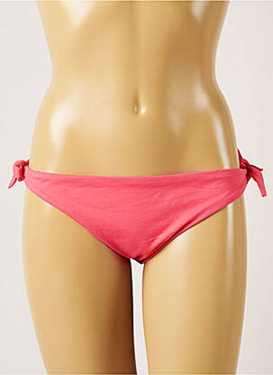 Bas de maillot de bain effet matière satinée bikini rose BANANA MOON femme