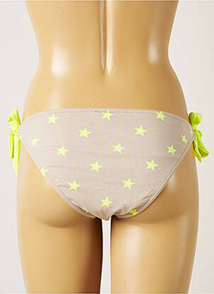 Bas de maillot de bain imprimé fantaisie bikini gris BANANA MOON femme