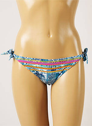 Bas de maillot de bain imprimé fantaisie bikini bleu BANANA MOON femme