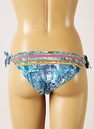 Bas de maillot de bain imprimé fantaisie bikini bleu BANANA MOON femme