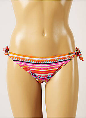 Bas de maillot de bain fermeture liens à nouer bikini orange BANANA MOON femme