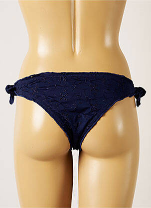 Bas de maillot de bain fermeture liens à nouer bikini bleu BANANA MOON femme