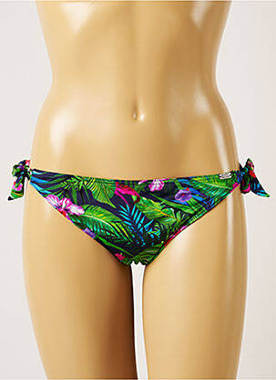 Bas de maillot de bain imprimé tie and dye bikini vert BANANA MOON femme