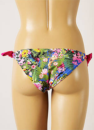 Bas de maillot de bain imprimé fleurs bikini bleu BANANA MOON femme
