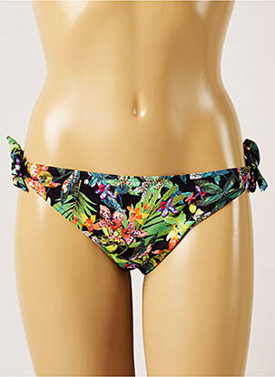 Bas de maillot de bain imprimé tie and dye bikini noir BANANA MOON femme