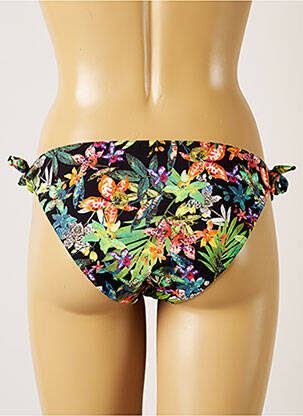 Bas de maillot de bain imprimé tie and dye bikini noir BANANA MOON femme