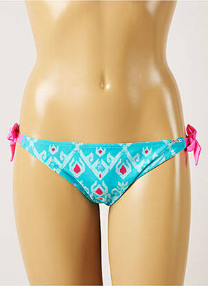 Bas de maillot de bain imprimé fantaisie bikini bleu BANANA MOON femme