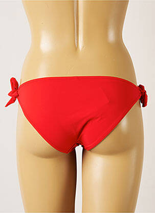 Bas de maillot de bain fermeture liens à nouer bikini rouge BANANA MOON femme