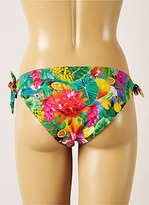 Bas de maillot de bain imprimé tie and dye bikini vert BANANA MOON femme