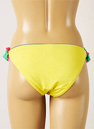 Bas de maillot de bain fermeture liens à nouer bikini jaune BANANA MOON femme