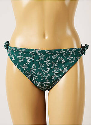 Bas de maillot de bain fermeture liens à nouer bikini vert BANANA MOON femme