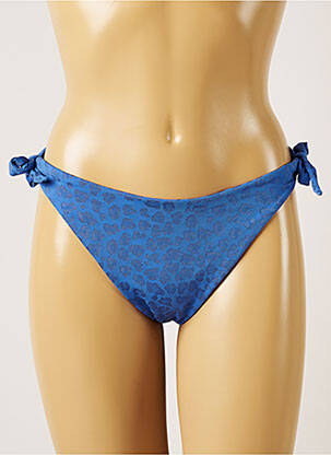 Bas de maillot de bain fermeture liens à nouer bikini bleu BANANA MOON femme