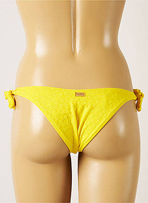 Bas de maillot de bain tissage texturé bikini jaune BANANA MOON femme