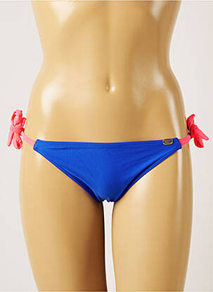 Bas de maillot de bain fermeture liens à nouer bikini bleu BANANA MOON femme