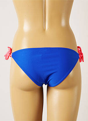 Bas de maillot de bain fermeture liens à nouer bikini bleu BANANA MOON femme