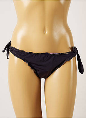 Bas de maillot de bain fermeture liens à nouer bikini gris BANANA MOON femme