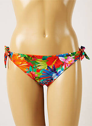 Bas de maillot de bain imprimé tie and dye bikini orange BANANA MOON femme