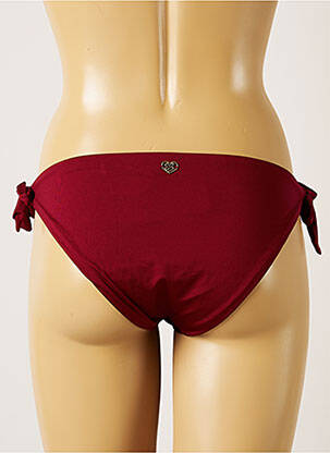 Bas de maillot de bain fermeture liens à nouer bikini rouge BANANA MOON femme