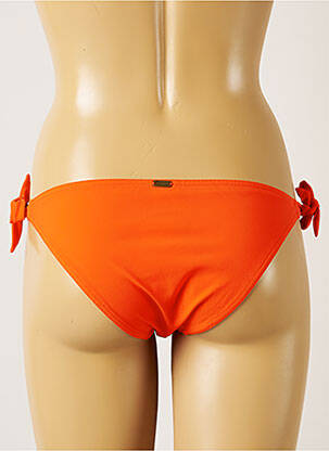 Bas de maillot de bain fermeture liens à nouer bikini orange BANANA MOON femme