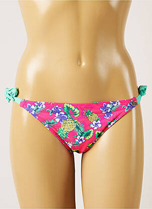 Bas de maillot de bain imprimé tie and dye bikini rose BANANA MOON femme