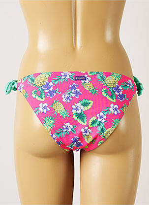 Bas de maillot de bain imprimé tie and dye bikini rose BANANA MOON femme