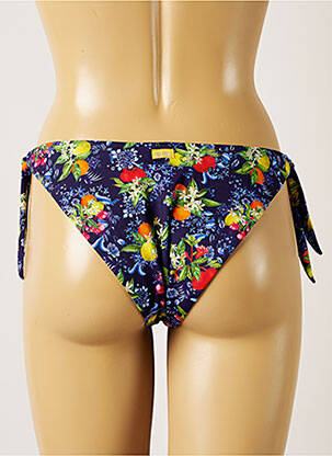 Bas de maillot de bain imprimé fantaisie bikini bleu BANANA MOON femme