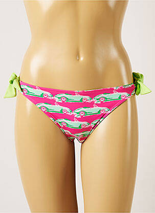 Bas de maillot de bain imprimé fantaisie bikini rose BANANA MOON femme