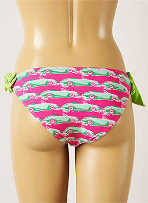 Bas de maillot de bain imprimé fantaisie bikini rose BANANA MOON femme