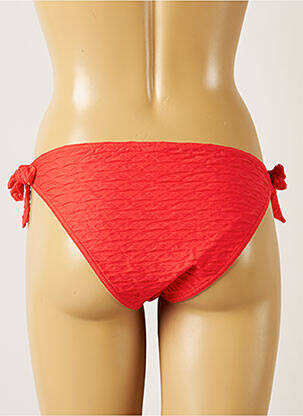 Bas de maillot de bain fermeture liens à nouer bikini rouge BANANA MOON femme