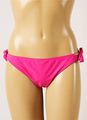 Bas de maillot de bain fermeture liens à nouer bikini rose BANANA MOON femme
