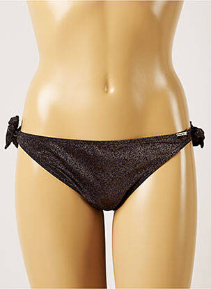 Bas de maillot de bain fermeture liens à nouer bikini noir BANANA MOON femme