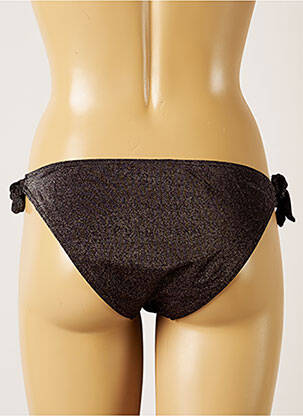Bas de maillot de bain fermeture liens à nouer bikini noir BANANA MOON femme