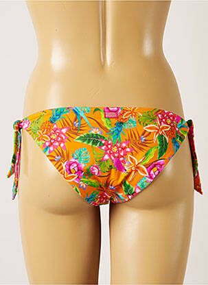 Bas de maillot de bain imprimé tie and dye bikini orange BANANA MOON femme