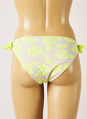 Bas de maillot de bain imprimé fleurs bikini gris BANANA MOON femme