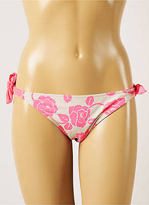 Bas de maillot de bain imprimé fleurs bikini gris BANANA MOON femme