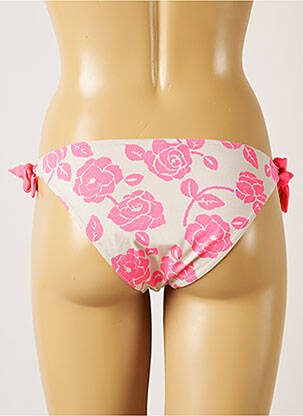 Bas de maillot de bain imprimé fleurs bikini gris BANANA MOON femme