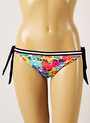 Bas de maillot de bain imprimé fleurs bikini rose BANANA MOON femme