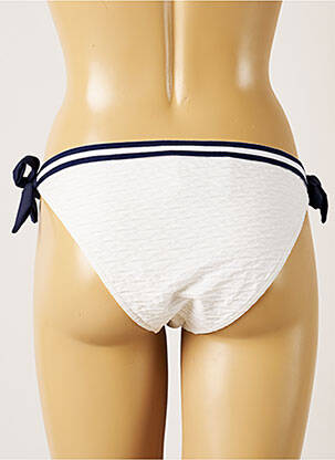 Bas de maillot de bain tissage texturé bikini blanc BANANA MOON femme