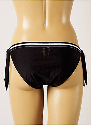 Bas de maillot de bain imprimé tie and dye bikini noir BANANA MOON femme